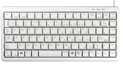 CHERRY G84-4100, Compact Mechanical Keyboard, UK Layout (QWERTY), With Windows Keys, Wired (USB & PS/2), ML Switches, Light Grey
