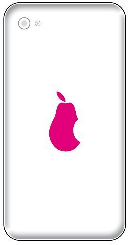 GreenIT 8 Aufkleber 3cm Birne mit Biss Handy Tablet Notebook Laptop Tattoo Deko Folie (pink)