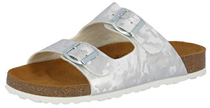 Lico Bioline Platino Damen Niedrige Hausschuhe, Silber, 42 EU