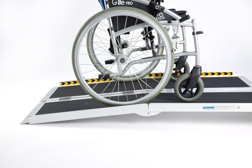 The Ramp People Multifold Wheelchair Ramp 4ft - 10ft (10ft/ 304cm) | Splits in Half for Storage | Anti-slip with Safety Edges 270kg Capacity Access Ramp for Multiple Steps