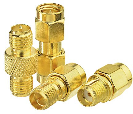 Eightwood WiFi Adapter Antennenadapter Kit SMA auf RP SMA 4 Typ für WiFi Card WLAN PCI Karten Wirelesse Router Bluetooth ZigBee MEHRWEG