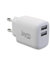 JAYM - Cargador rápido de 12 W, 2 USB 2,4 A, para Apple iPhone, Samsung, Android, Macbook, Tabletas, Color Blanco para iPad Pro, iPhone 15/14/13 Plus Pro MAX, Galaxy S24/S23/S22, Note20, Pixel, Apple