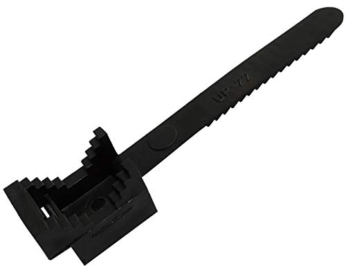 AERZETIX: 50 x Klemmschelle 65 mm zum Schrauben für Wandmontage Schwarz C41954