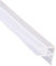Mintice Tira de sellado para puerta de baño, mampara de ducha, ventana, sello curvado de goma plana, parte inferior de vidrio, 8 mm, forma de C