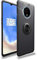 BLUGUL Kompatibel mit OnePlus 7T Hülle, 360 Grad Drehender Ring-Griff, Kompatibel mit Magnet Auto Halterung, Schutzhülle Handyhülle Case Cover für OnePlus 7T Schwarz
