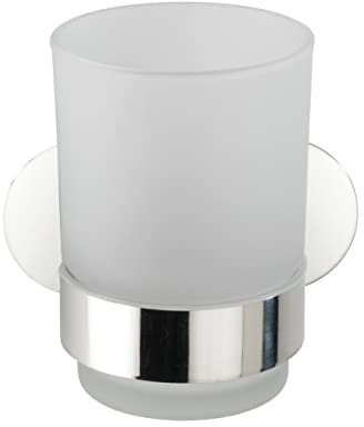 WENKO Turbo-Loc® Edelstahl Zahnputzbecherhalter UNO Orea Shine