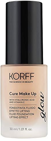 Korff Flüssig-Foundation, Lifting-Glow-Effekt, Anti-Aging-Formel und langer Halt mit Hyaluronsäure 02, 30 ml