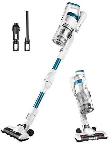 EUREKA Lightweight Cordless Vacuum Cleaner, Convenient Stick and Handheld Vac, White