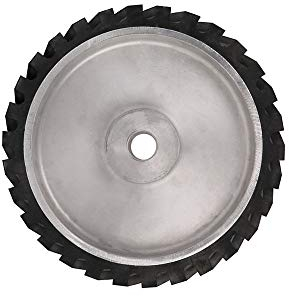 Kontaktrad 200X50mm gezackter Bandschleifer Kontaktrad Kontaktgummirad für Schleifband, wie abgebildet