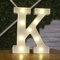 Tiardey Brief Lichter LED Symbol Form, Alphabet Kunststoff Festzelt Tischlampen, Leuchten Wörter, Geburtstag Hochzeit Party Everyday Home Wandbehang Dekor-K
