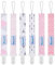 Smlpuame Baby Schnullerkette Mädchen,6 Stück BPA-Frei Schnullerband Stoff Mädchen,Schnuller Kette Nuckelkette Passen Die Meisten Schnuller und Beißspielzeug,Dummy Clips für Baby(Rosa,Grau)