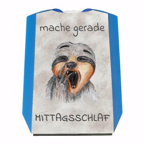 Mache gerade Mittagsschlaf Parkscheibe mit Faultier Geschenk zum 18 Geburtstag eigenes Auto Freunde über 18 erwachsen praktisch mit Eiskratzer und Wasserabstreifer Party