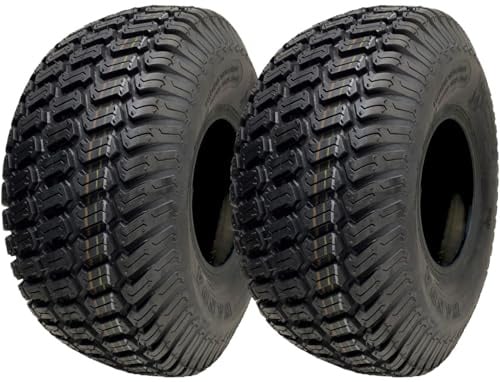 Parnells Wanda P332 4ply Tubeless Turf Tyres, 15x6.00-6 Set of 2, Rubber