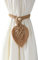 VENUSDALI Lot de 2 porte-cravates pour rideaux bohème, fabriqués à la main, en corde de coton tissées à la main, marron