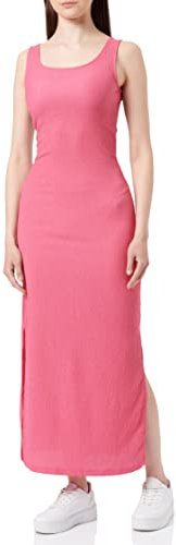 PIECES Pcluna SL Maxi Dress Sa BC Robe, Rose, XS Femmes
