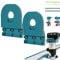 Führungsschienenadapter für Makita/Festool Führungsschiene, kompatibel mit Oberfräse für Makita 18V RT0701C XTR01Z, 2 Stück