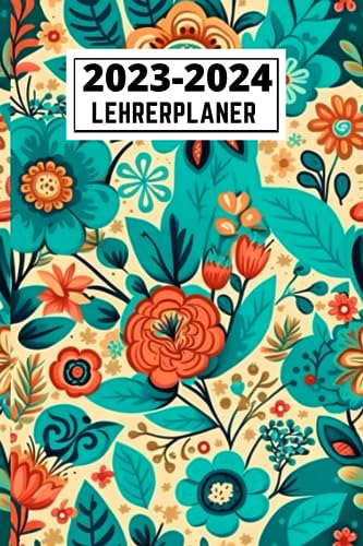 Lehrerplaner 2023-2024 A5: Schulplaner für Lehrer & Lehrerinnen zum Organisieren des Schuljahrs | August 2023 bis Juli 2024 | 2 Seiten = 1 Woche .