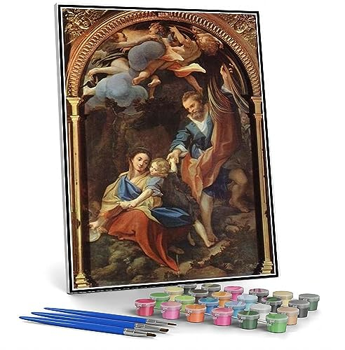 Correggio - Kit di pittura fai da te per adulti, motivo: Madonna della Scodella