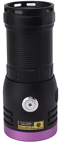 Aluminium Alloy 365nm UV Flashlight USB Type C 60W for Professional Use
