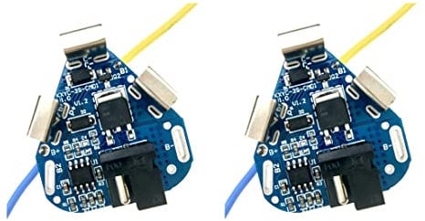 Tassety 2Pcs 3S 12.6V Lithium Battery Protection Board 18650 Power Bank Balancer Battery Equalizer Board for Electric Drill