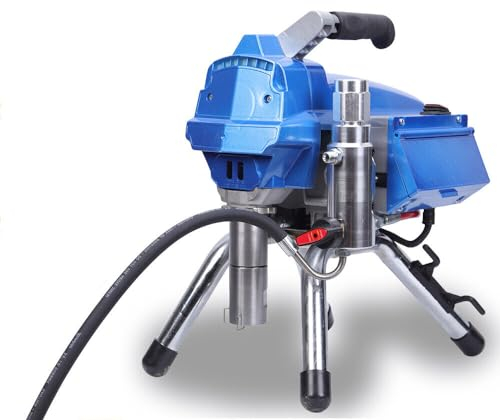 Airless Farbsprühsystem, 3000W Malersystem Sprühpistole mit 15M Hochdruckleitung, Farbpistole, 50 cmVerlängerungsstange, 23mpa, für Farbe, Latexfarbe, Bodenfarbe