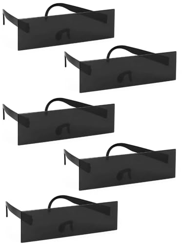 cailiya 5 Stück Zensur Brille Sonnenbrille, Rechteckig, Modern, Schwarz, Sonnenbrille, Kostüm, COSTUME_EYEWEAR