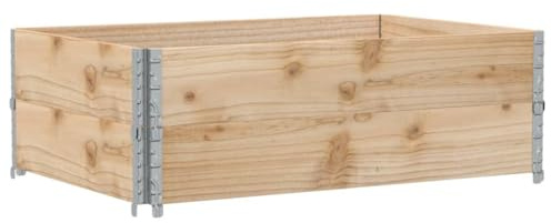 vidaXL Fioriera da Giardino Marrone 120x80 cm Legno Massello di Pino