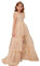 GRACE KARIN Abito Formale per Bambina Abiti con Paillettes+Gonna tutù per 13-14 Anni Oro Rosa