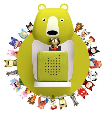 Xozoyo für Tonie Regal Tonies Regal Toniebox Regal Hängemontage für TonieBox Tonie Regal Junge und Mädchen ü 30-48 Figuren Bärenform Regale für Kinderzimmer,Babyzimmer (Grün)