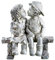Hbbgdiy Gartenstatuen wasserdichte Harz im Freien Statuen Gartendekorationen Rasenschmuck Mehrzweckgarten Skulptur für Garten Patio Kunstdekoration Garten Dekorationen Garten Skulptur