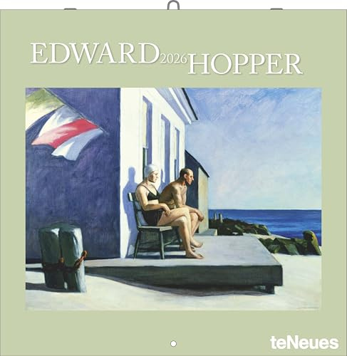 teNeues - Edward Hopper 2026 – Kunst-Wandkalender 30x30 cm (30x60 cm geöffnet) | Broschürenkalender mit Meisterwerken des amerikanischen Realismus