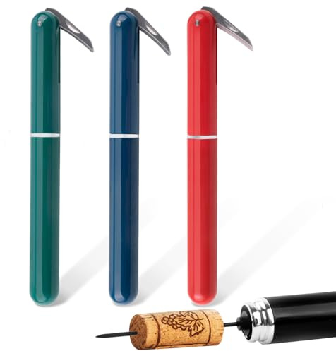 FBBULES Korkenzieher Druckluft, Weinöffner Druckluftkorkenzieher, Tragbar Luftdruck Weinöffner für Weinflaschen, Geschenk für Weinliebhaber, Partys, Hochzeiten, Camping