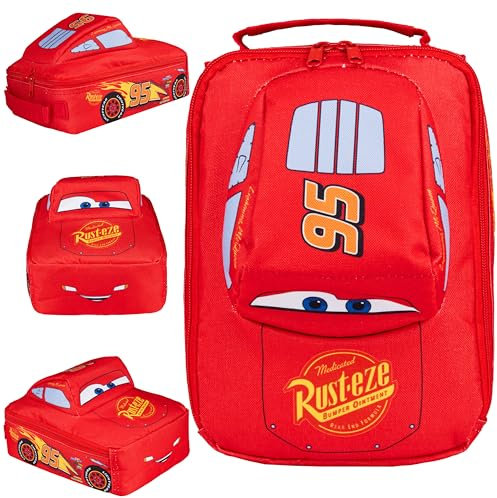 Disney Cars Borsa Porta Pranzo Bambini Borsetta Termica Pranzo Lightning McQueen Snacks Portamerenda Scuola Vacanza Picnic Regalo Bambino