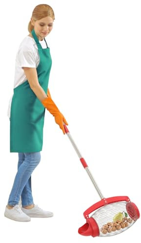 Kozivmo Walnuss Sammler Nusssammler Haselnuss der Obstsammler Leicht Outdoor Handwerkzeug mit obstsammler mit stiel auch als Greifer für Golfbälle, Tennisbälle, Einstellbare Länge