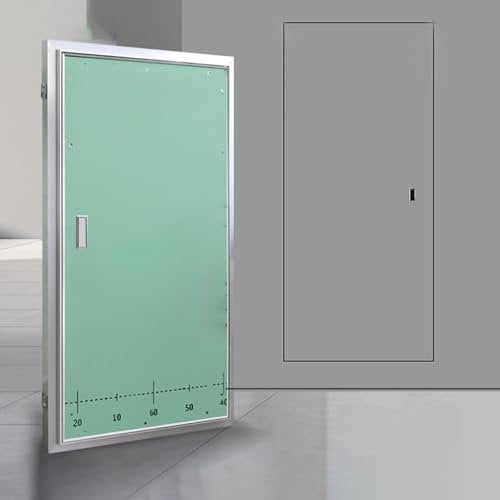 Usknxiu Panel de Acceso para Paneles de Yeso pintable, Panel de Acceso para Paneles de Yeso para plomería, Cubierta de Placa eléctrica con Ventana de inspección Oculta,60x60cm/24x24in