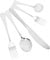 Amosfun 1 Set Set Di Posate in Acciaio Inossidabile Cucchiai Cucina Lavastoviglie Mangiare Argenteria Ha Forchetta Da Carne Moderno Utensile Forche in Acciaio Inossidabile Argento