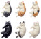 LIUYIDM 6 Piezas Gato de Dibujos Animados Imanes Nevera, Mini Gato Lindo Iman Nevera,Imanes Pizarra Magnetica,Divertidos Imanes de Nevera,Adecuado para el Hogar, la Cocina, el Gabinete