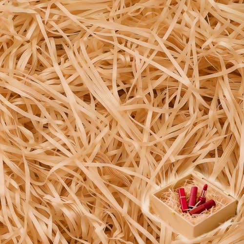 jwtyu 500g Füllmaterial Geschenk Champagner Füllmaterial Geschenkbox Geschreddertes Papier Bietet Guten Schutz und Dekoration für Geschenke