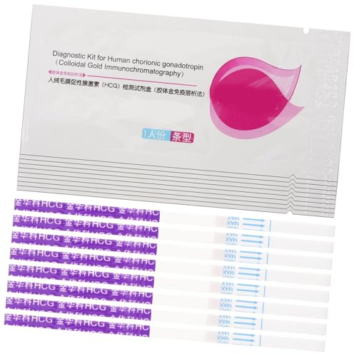 Schwangerschaftsteststreifen zur Früherkennung, 20 Stück Einzeln Verpackt | Kunststoff, für Frauen, Hohe Genauigkeit, Praktisch und Sicher, zur Frühen Anwendung