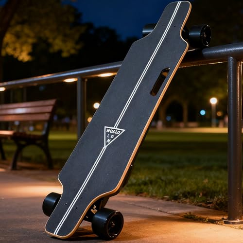 vnmudzeo 350-W-Elektro-Offroad-Longboard – Mit 4-Gang-Fernbedienung, Leistungsanzeige, FüR Outdoor-Entdecker 15km