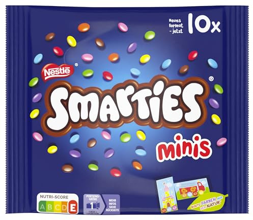 SMARTIES Mini, 1er Pack (1 x 144g) | Bunte SMARTIES Mini Schokolinsen aus Milchschokolade, einzeln verpackt, ideal zum Teilen und Snacken mit Familie und Freunden