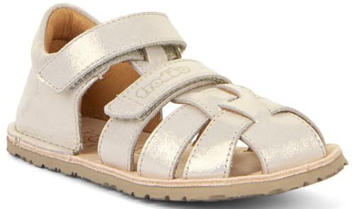 Froddo Barfußsandalen aus Leder, Fersenschutz & Zehenschutz Flexy G3150283 (Gold Shine, EU Schuhgrößensystem, Kleinkind, Numerisch, M, 25)