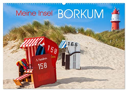 Meine Insel Borkum (Wandkalender 2026 DIN A2 quer), CALVENDO Monatskalender: Prächtige Bilder der beliebten Nordseeinsel (CALVENDO Orte)