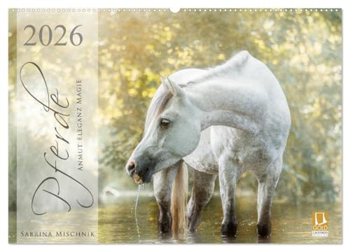 Pferde - Anmut, Eleganz, Magie (Wandkalender 2026 DIN A2 quer), CALVENDO Monatskalender: Lassen Sie sich entführen in die faszinierende Welt der Pferde (CALVENDO Tiere)