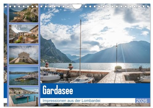 Gardasee - Impressionen aus der Lombardei (Wandkalender 2026 DIN A4 quer), CALVENDO Monatskalender: Lago di Garda von Limone bis Salò (CALVENDO Orte)
