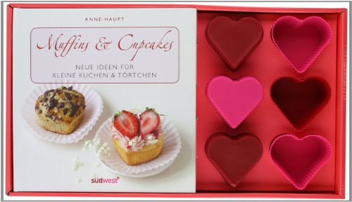 Muffins & Cupcakes-Set: Neue Ideen für kleine Kuchen & Törtchen. Buch mit Silikonförmchen
