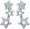 Unendlich U Elegant 3 Sternchen Sterne Damen Ohrstecker 925 Sterling Silber Zirkonia Stecker Ohrringe Ohrschmuck, Silber