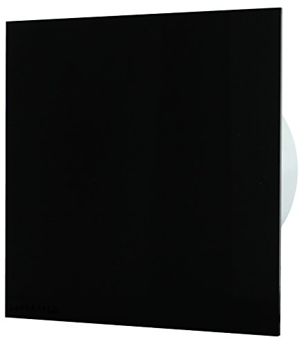 MKK - 18432-022 - Badlüfter Wohnraumlüfter Ventilator Wandlüfter Front wechselbar Ø 100 mm Ø 125 mm Nachlauf/Timer Ø 125 mm KUNSTSTOFF - schwarz