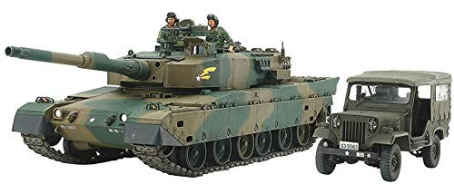 Tamiya 25186 – 1:35 JGDF KPz tipo 90 con veicolo tipo 73, modellismo in plastica, kit di costruzione, hobby, bricolage, colla, modellismo, assemblaggio
