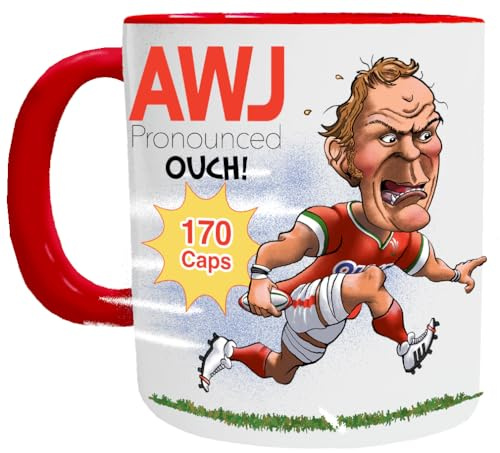 Alun Wyn Jones Mug - Wales Rugby Player - Welsh Rugby Legends Mugs